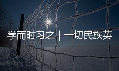 學(xué)而時(shí)習(xí)之|一切民族英雄都是中華民族的脊梁