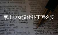 家出少女漢化補丁怎么安裝（補丁怎么安裝）