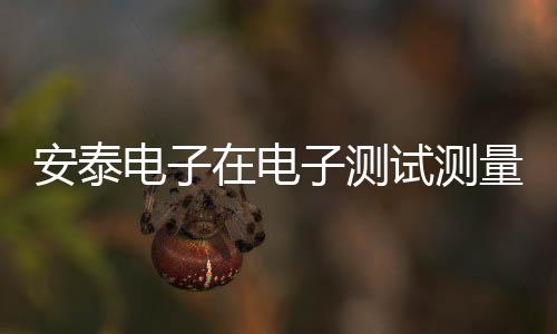 安泰電子在電子測試測量領域研究的實力