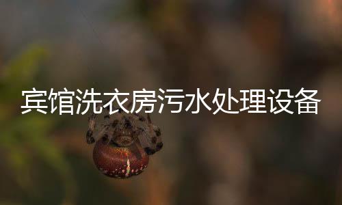 賓館洗衣房污水處理設備處理工藝