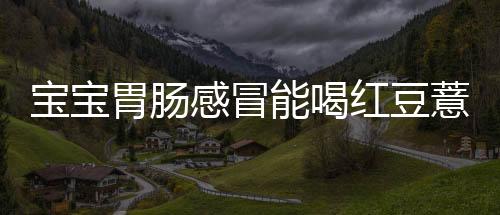 寶寶胃腸感冒能喝紅豆薏米水嗎?