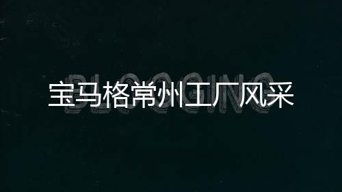 寶馬格常州工廠風采