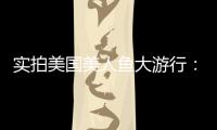 實拍美國美人魚大游行：性感美女赤裸上陣