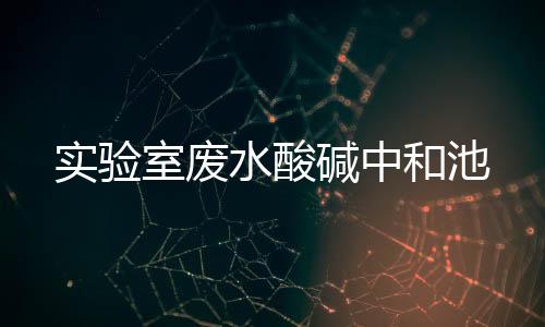 實驗室廢水酸堿中和池