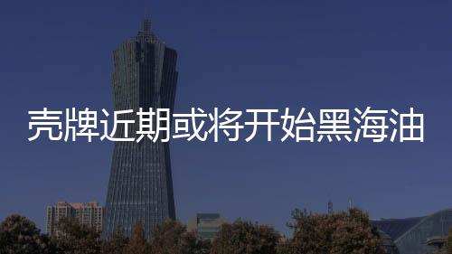 殼牌近期或?qū)㈤_始黑海油氣勘探作業(yè)