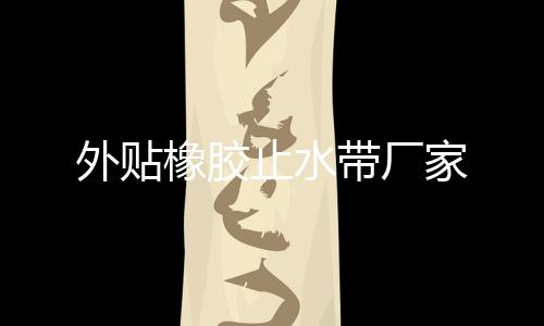 外貼橡膠止水帶廠家