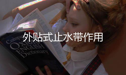 外貼式止水帶作用
