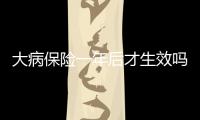 大病保險一年后才生效嗎多少錢