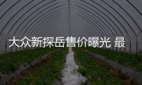 大眾新探岳售價(jià)曝光 最高只賣26.49萬