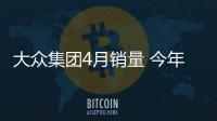 大眾集團4月銷量 今年在華首次增長