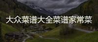 大眾菜譜大全菜譜家常菜做法（大眾菜譜大全 菜譜）