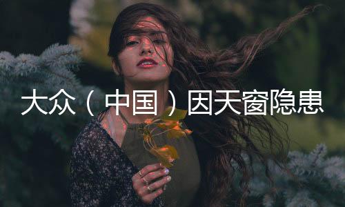 大眾（中國）因天窗隱患召回進口邁騰車型
