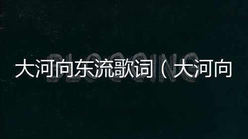大河向東流歌詞（大河向東流）