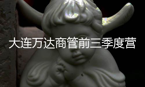 大連萬達(dá)商管前三季度營收399.26億元 凈利潤為97.79億元