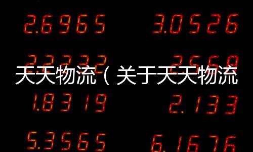 天天物流（關(guān)于天天物流的基本情況說明介紹）