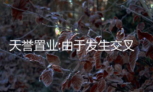 天譽置業:由于發生交叉違約,10只債券暫停買賣