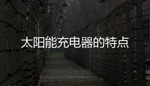 太陽能充電器的特點