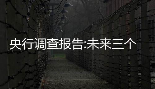 央行調查報告:未來三個月17.9%居民打算購房