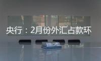 央行：2月份外匯占款環(huán)比銳減