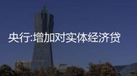 央行:增加對實體經濟貸款投放,保障房地產合理融資需求