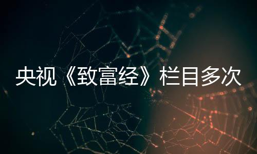 央視《致富經》欄目多次到訪昭陽區，這回他們又看上了這家企業