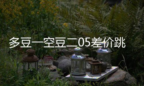 多豆一空豆二05差價(jià)跳空走高