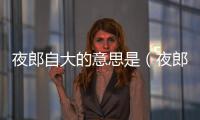 夜郎自大的意思是（夜郎自大的意思）