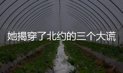 她揭穿了北約的三個大謊言！