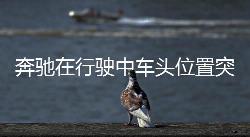 奔馳在行駛中車頭位置突然起火自燃 引擎蓋被燒出了一個大洞