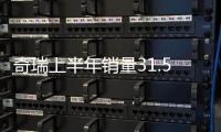 奇瑞上半年銷量31.5萬 同比增長11.2%
