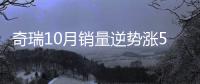 奇瑞10月銷量逆勢(shì)漲5.2% 瑞虎8持續(xù)破萬(wàn)