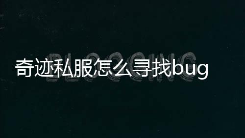奇跡私服怎么尋找bug加點,奇跡mu戰士加點 奇跡mu戰士怎樣加點