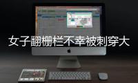 女子翻柵欄不幸被刺穿大腿 失血量大終獲救