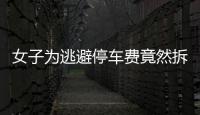 女子為逃避停車費(fèi)竟然拆卸車牌 被警方扣12分