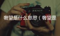 奢望是什么意思（奢望是什么意思解釋一下）
