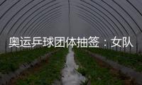 奧運乒球團體抽簽：女隊與新加坡同區 男隊遇韓國