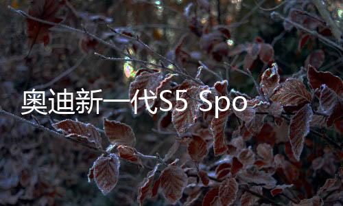 奧迪新一代S5 Sportback 巴黎車展發布