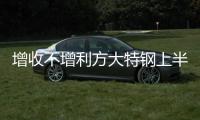 增收不增利方大特鋼上半年凈利降近兩成