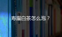 壽眉白茶怎么泡？