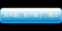 對不起，你下線了，我才知道你不是章子怡