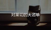 對萊切的大名單