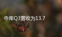 寺庫Q3營收為13.735億、凈利潤環(huán)比增長252.5%至2080萬