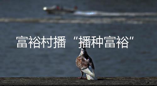 富裕村播“播種富裕”