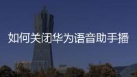 如何關(guān)閉華為語音助手播報(bào)（如何關(guān)閉華為語音助手）