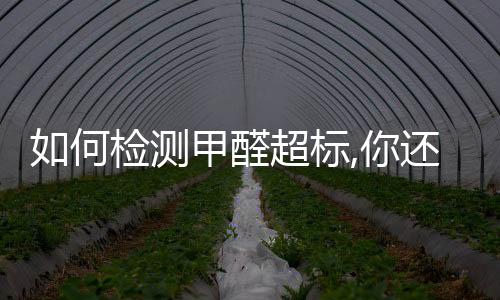 如何檢測甲醛超標(biāo),你還不知道原因（如何檢測甲醛超標(biāo)）