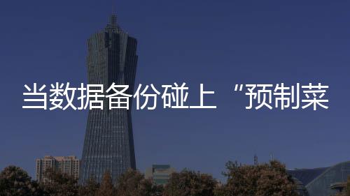 當數據備份碰上“預制菜”，打造數據安全新體驗