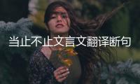 當止不止文言文翻譯斷句（當止不止文言文翻譯）