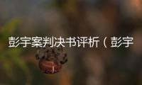 彭宇案判決書評析（彭宇案判決書）