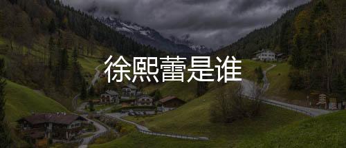 徐熙蕾是誰