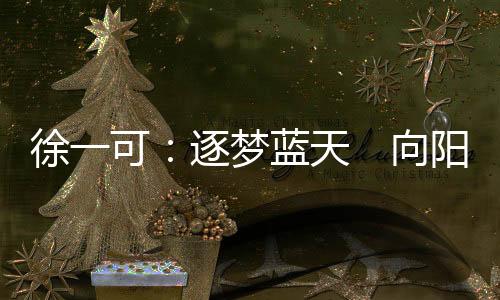 徐一可：逐夢藍天　向陽飛翔